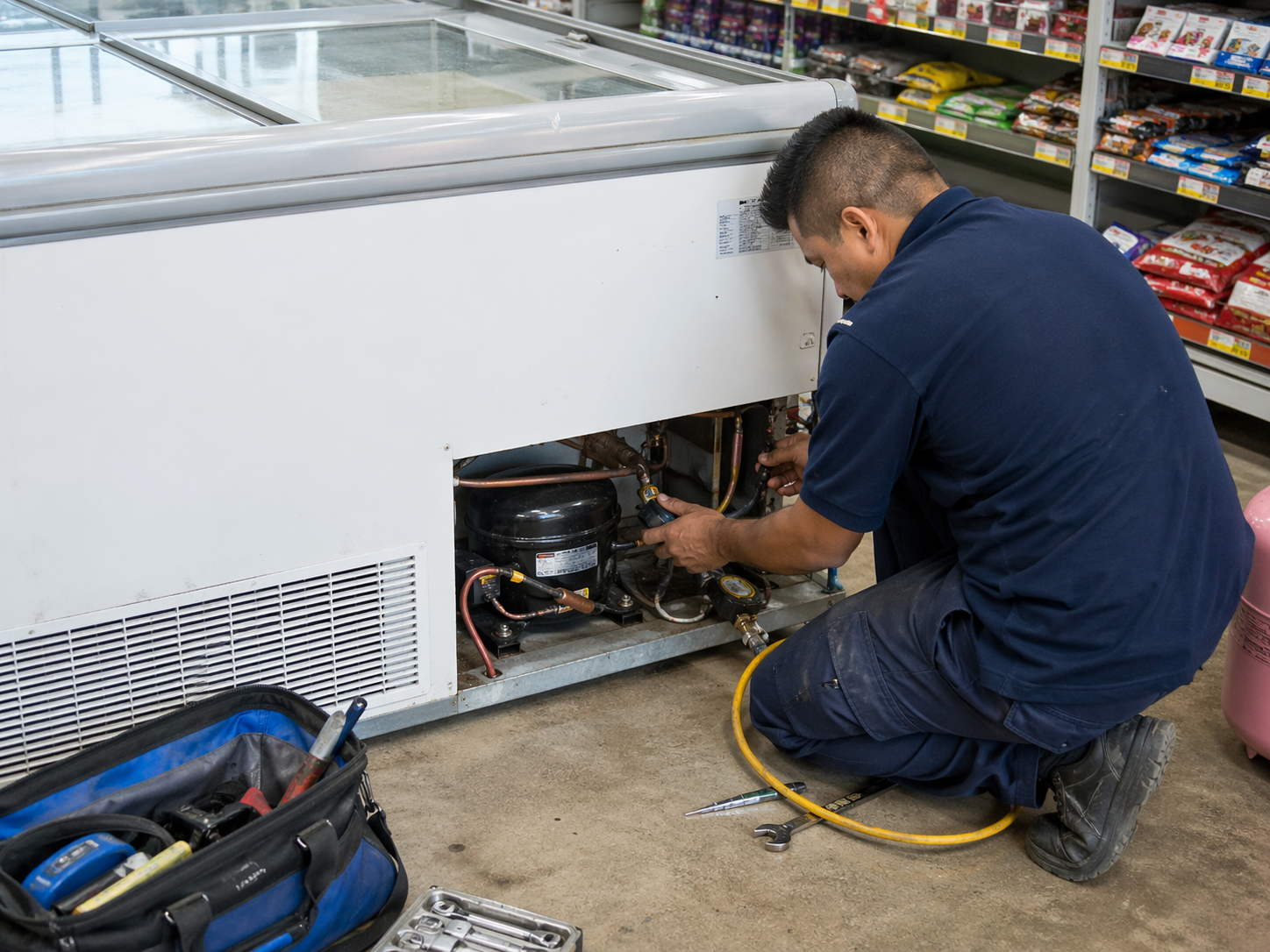 Technician at work